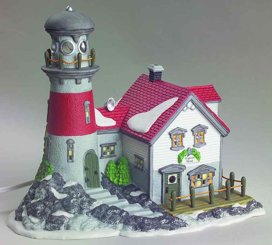 New England Village Pigeonhead Lighthouse - Boxed by Department 56-1