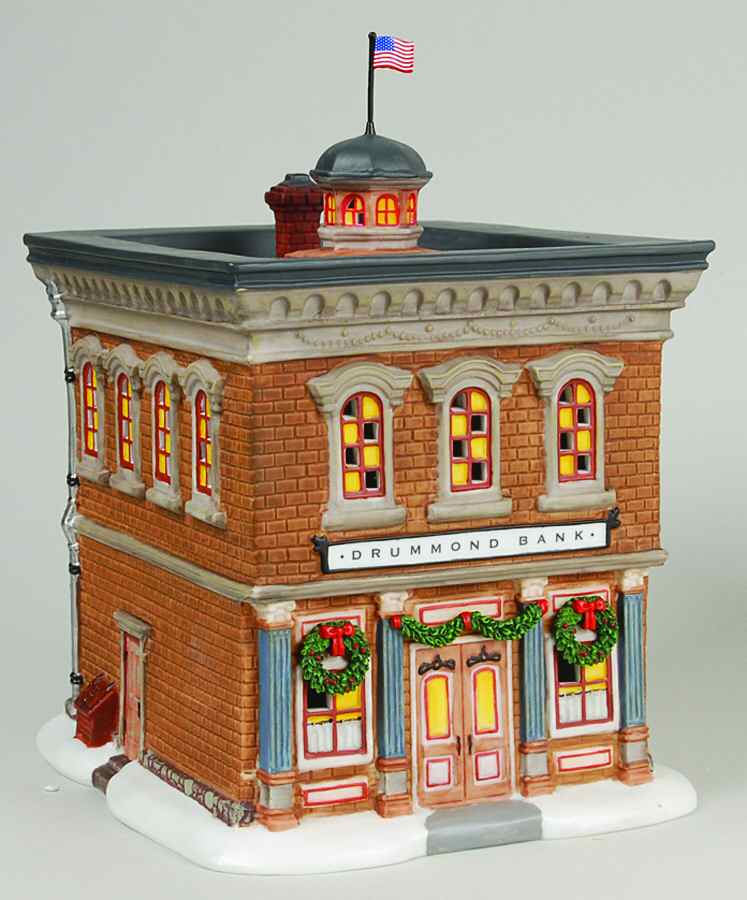 New England Village Drummond Bank - With Box 108 by Department 56-1