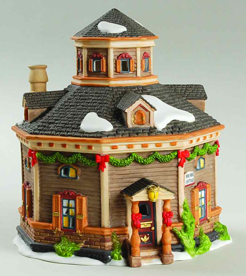 New England Village Roundel Cottage - Boxed by Department 56-1