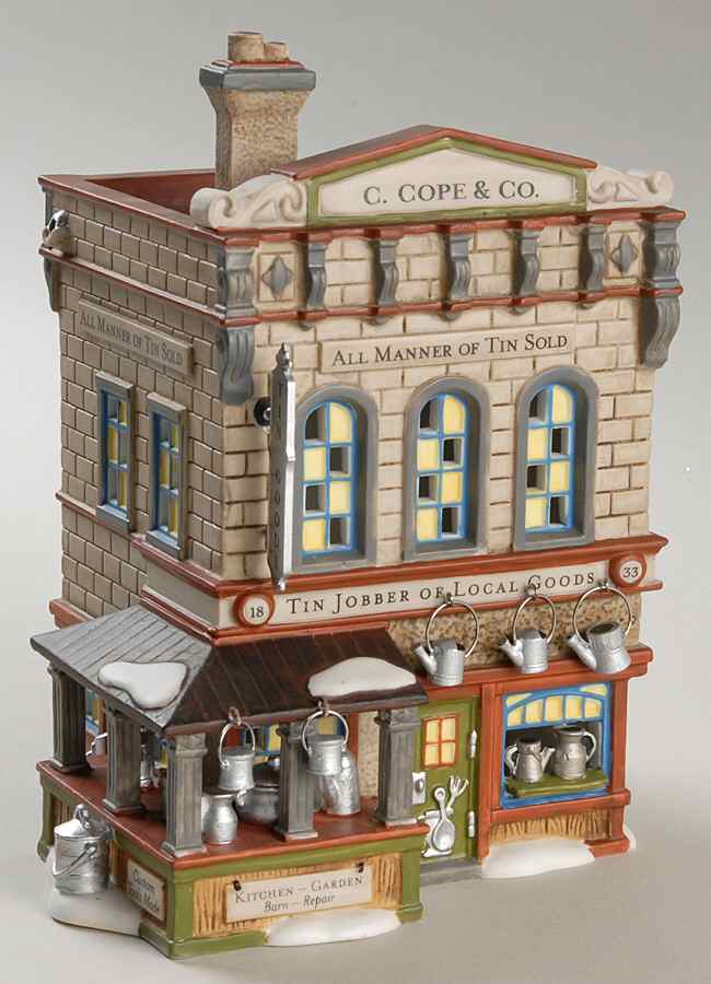 New England Village C. Cope & Co. Tin Jobber - Boxed by Department 56-1