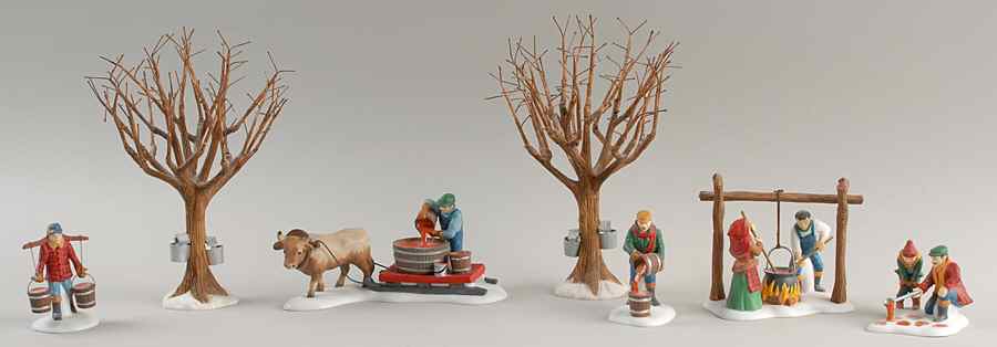 New England Village Tapping The Maples - Boxed by Department 56-1