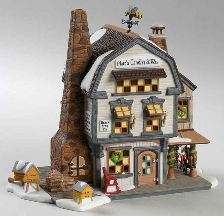 New England Village Platt's Candles & Wax - No Box by Department 56-1