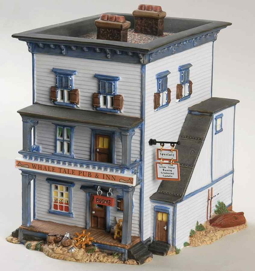 New England Village Whale Tale Pub & Inn - Boxed by Department 56-1