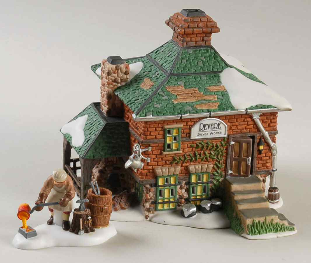 New England Village Revere Silver Works - No Box by Department 56-1