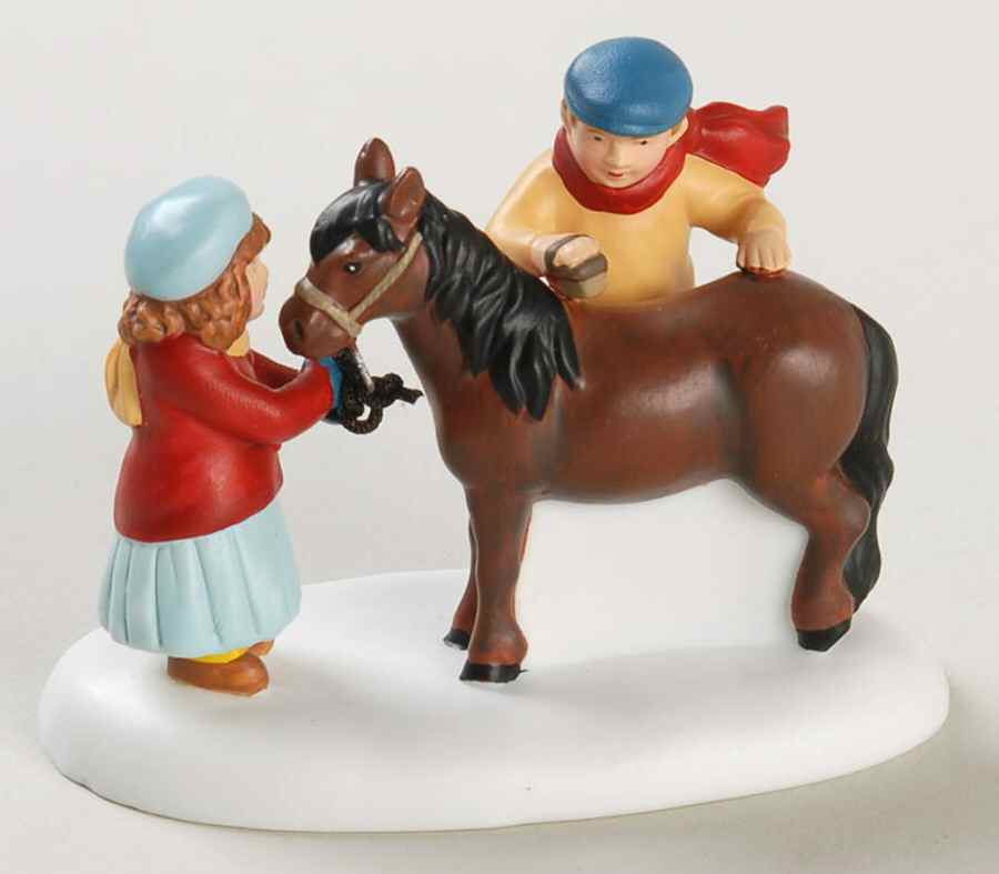 New England Village A Christmas Pony - Boxed by Department 56-1