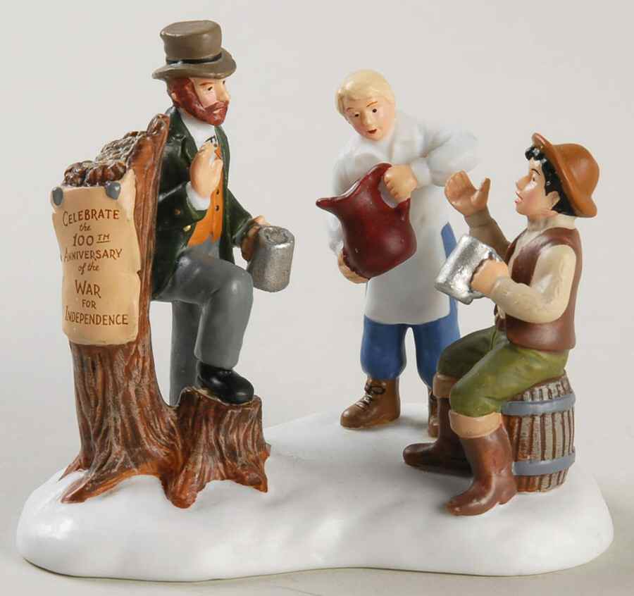 New England Village Conversation Over Coffee - Boxed by Department 56-1