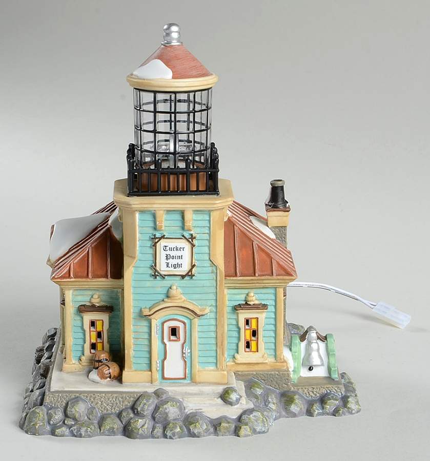 New England Village Tucker Point Light - No Box 258 by Department 56-1