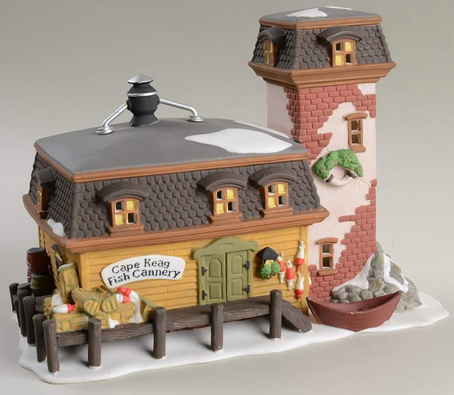 New England Village Cape Keag Fish Cannery - Boxed by Department 56-1