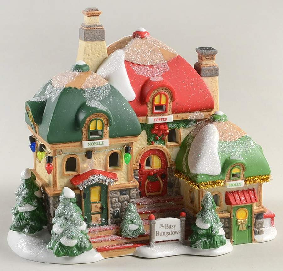 North Pole Village Bitsy Bungalows - Boxed by Department 56-1