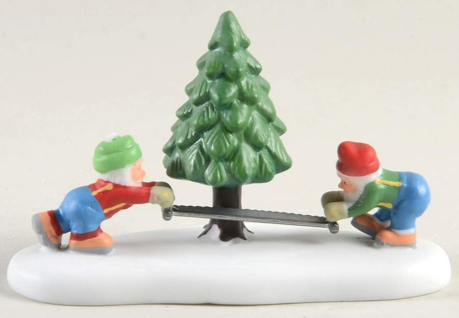 North Pole Village They Came They Sawed - Boxed by Department 56-1