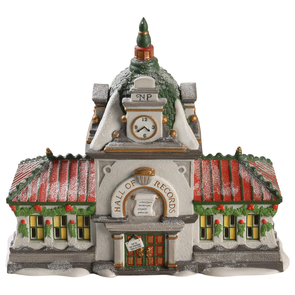 North Pole Village Hall Of Records - With Box by Department 56-1