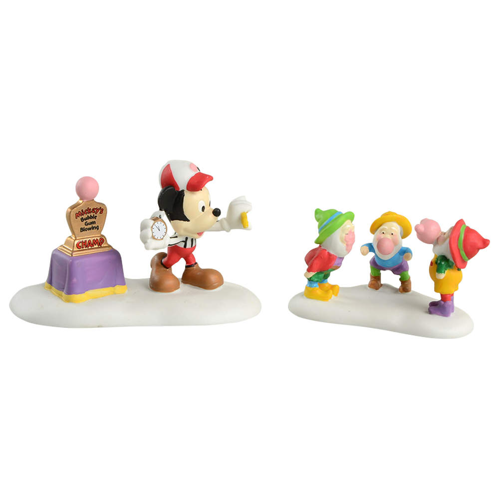 North Pole Village Mickey's Big Bubble Contest - With Box-Bx564 by Department 56-1