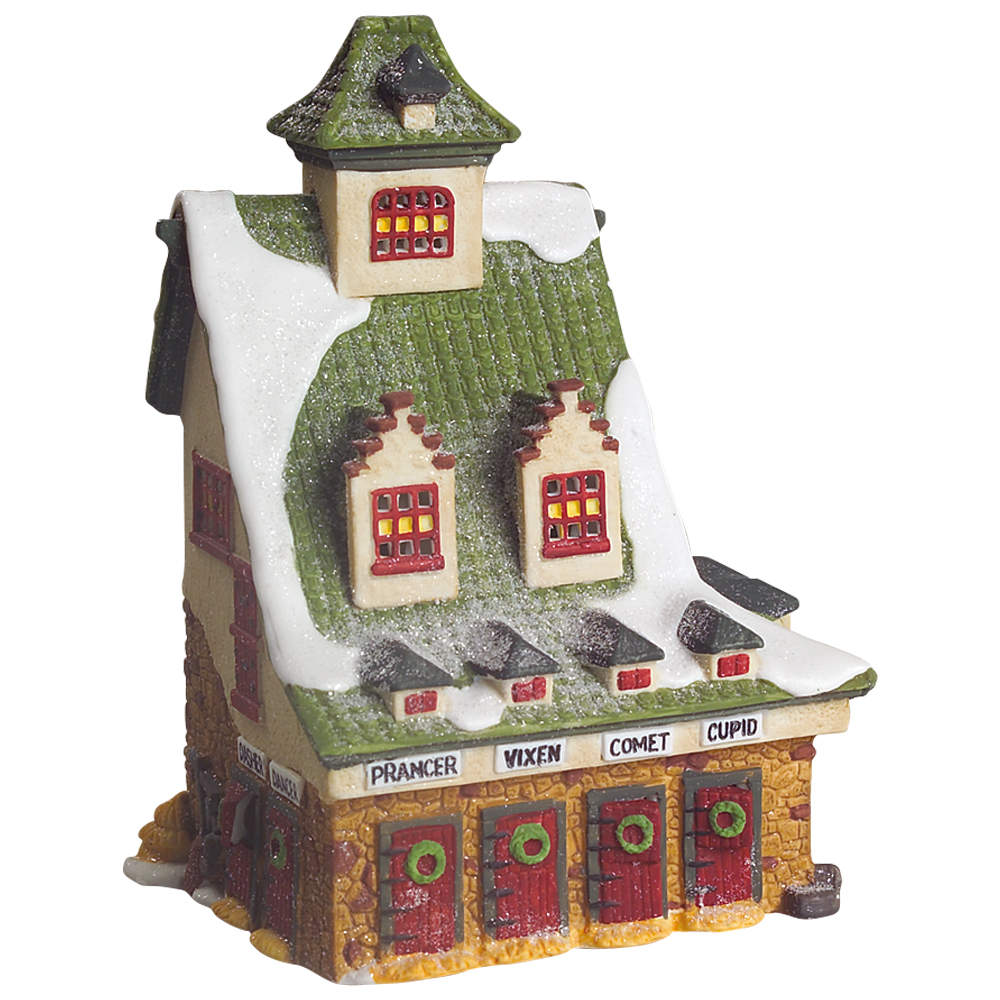 North Pole Village Reindeer Barn - Boxed by Department 56-1