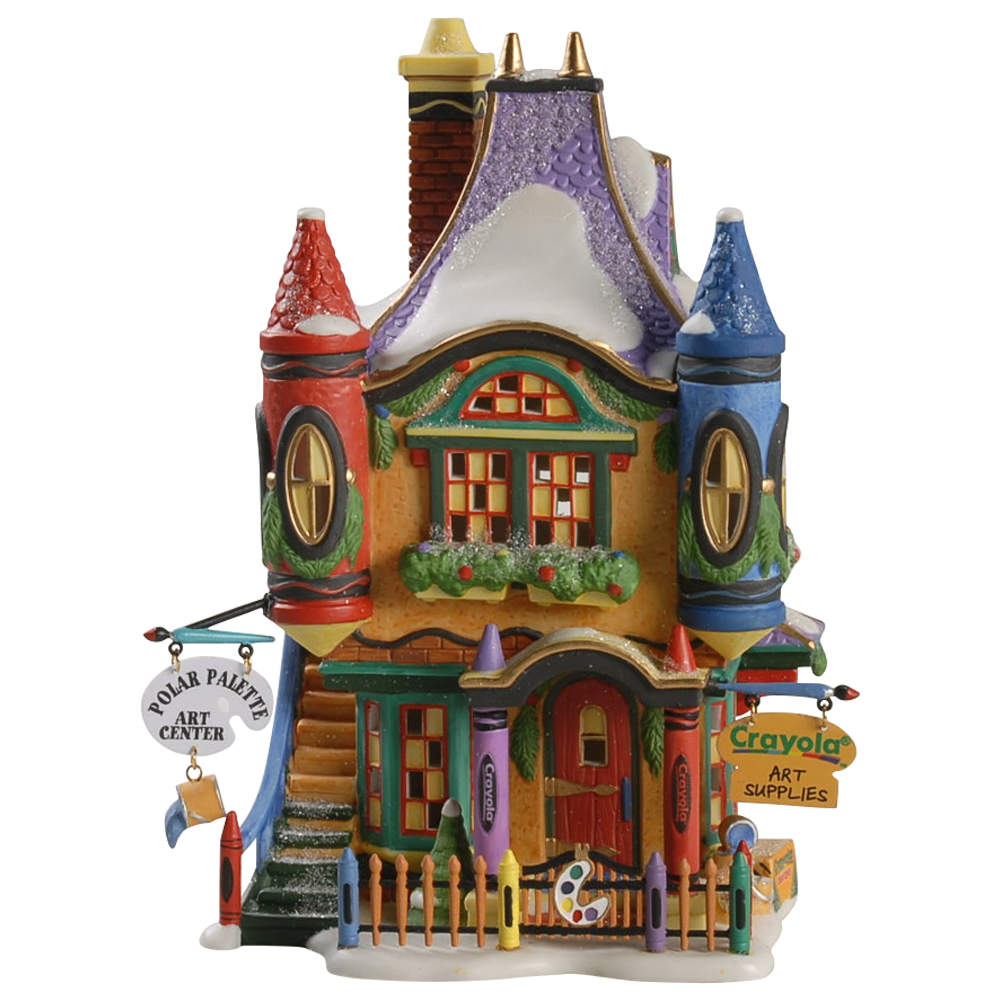 North Pole Village Crayola Polar Palette Art Center - With Box by Department 56-1