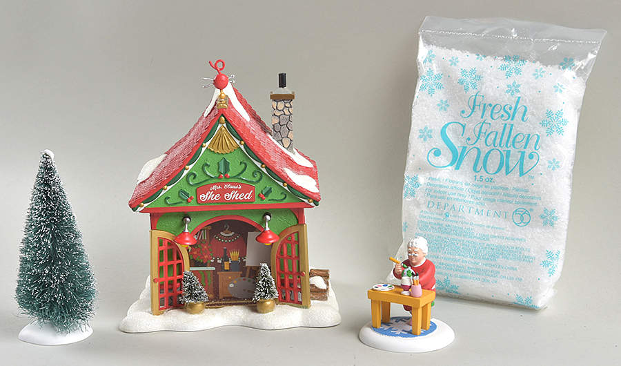 North Pole Village Mrs. Claus's She Shed-Set Of 4 - Boxed by Department 56-1