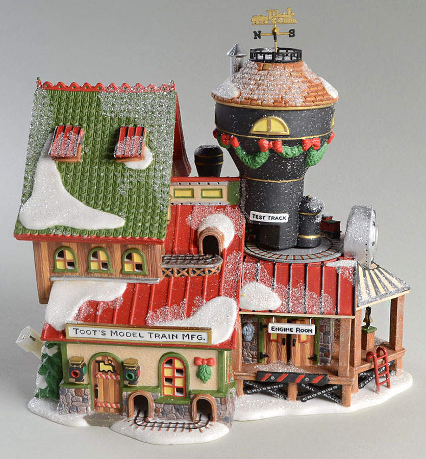 North Pole Village Toot's Model Train Mfg - Boxed by Department 56-1