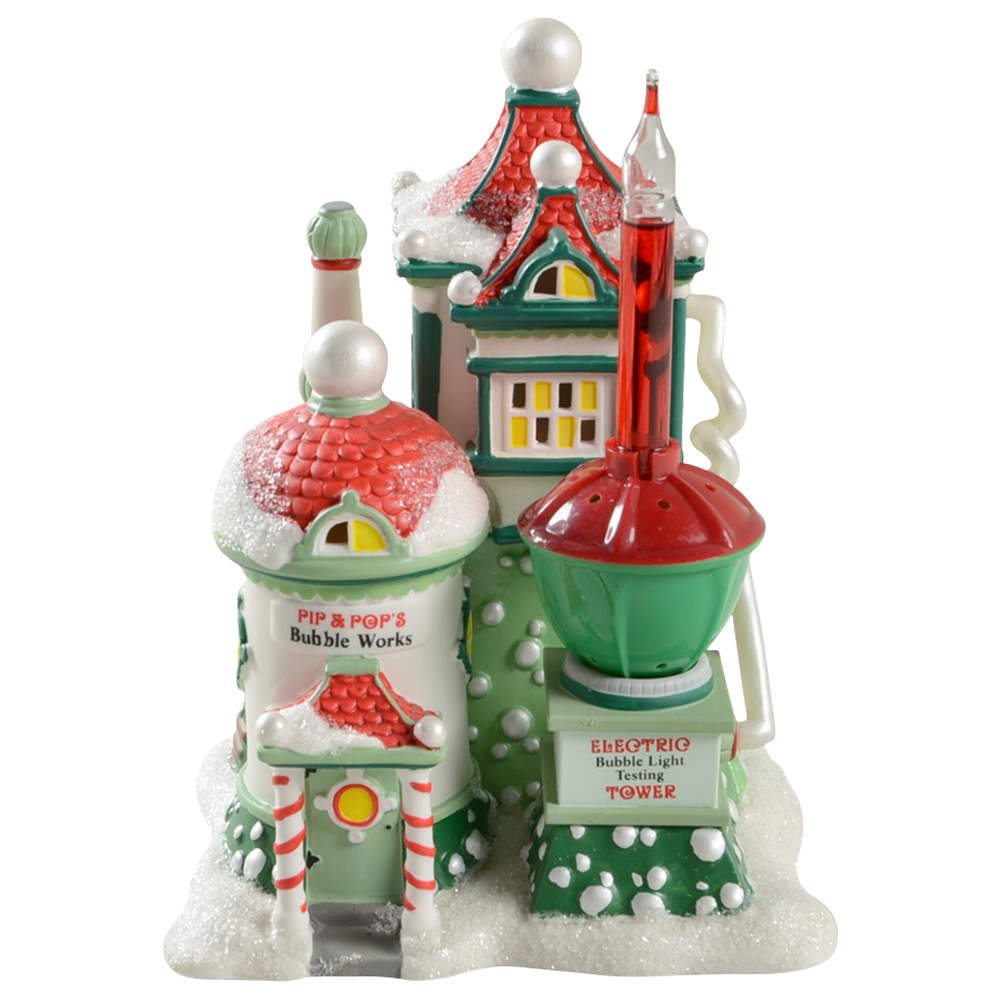 North Pole Village Pip & Pop's Bubble Works - No Box by Department 56-1