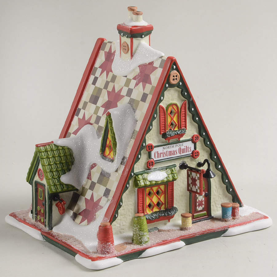 North Pole Village Christmas Quilts - No Box by Department 56-1
