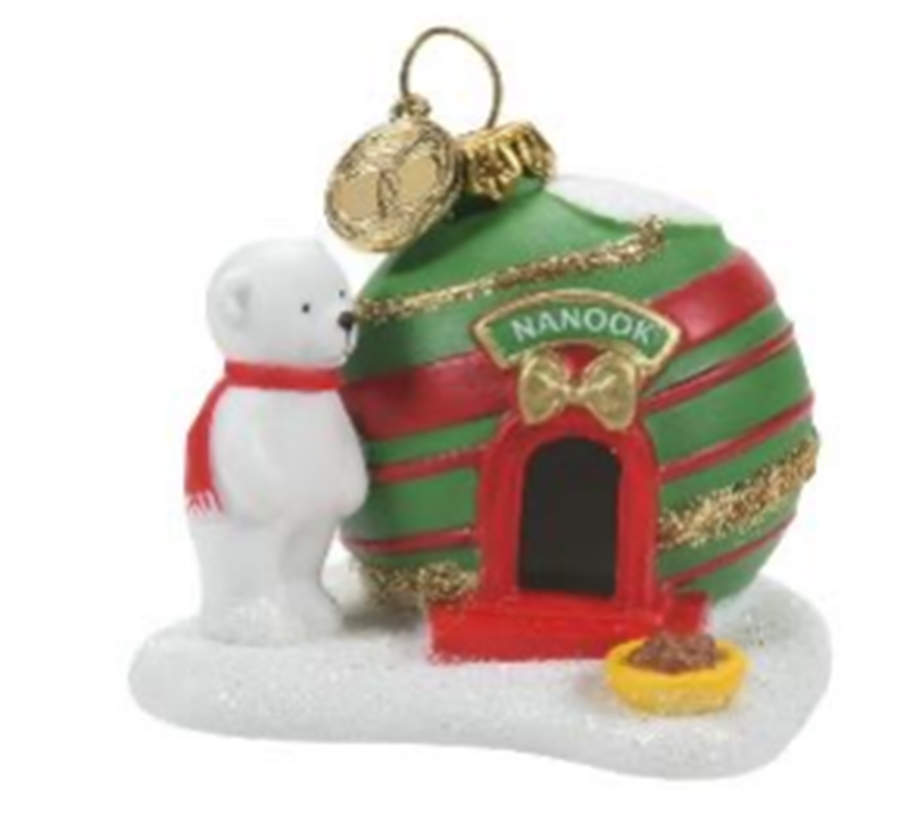Tiny Ornament Lane - North Pole Nanook's Home - Boxed by Department 56-1