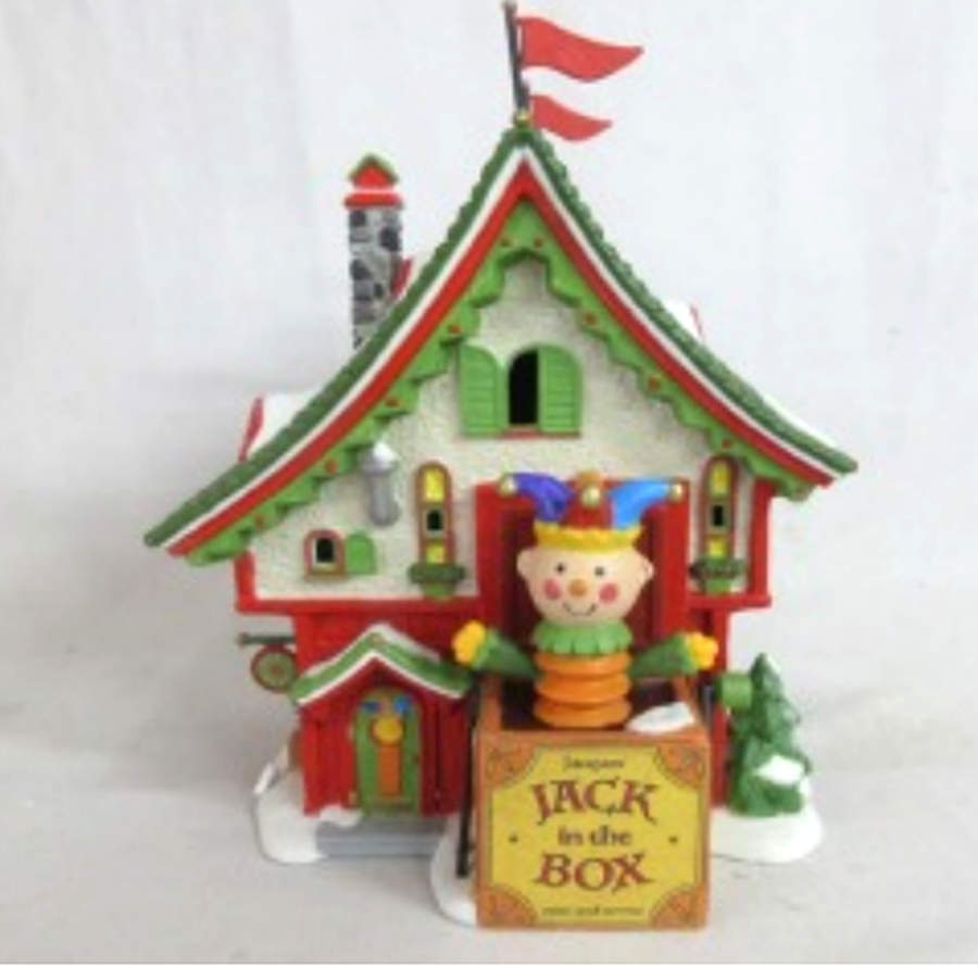 North Pole Village Jacques' Jack In The Box Shop - With Box Bx 636 by Department 56-1