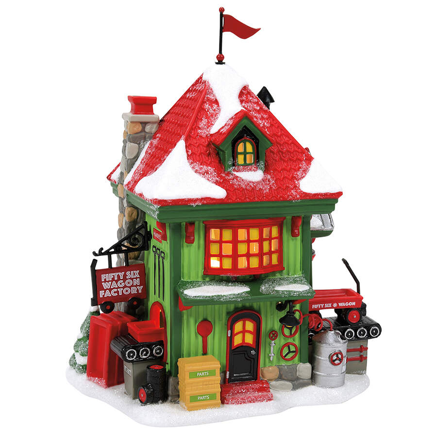 North Pole Village 56 Wagon Factory - Boxed by Department 56-1