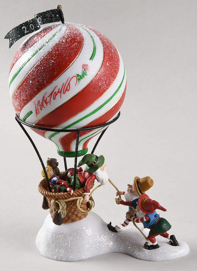 North Pole Village Lord & Taylor Hot Air Balloon 2000 - Boxed by Department 56-1