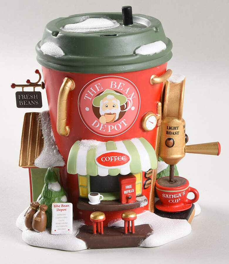 North Pole Village Bean Depot Espresso Co - With Box Bx658 by Department 56-1