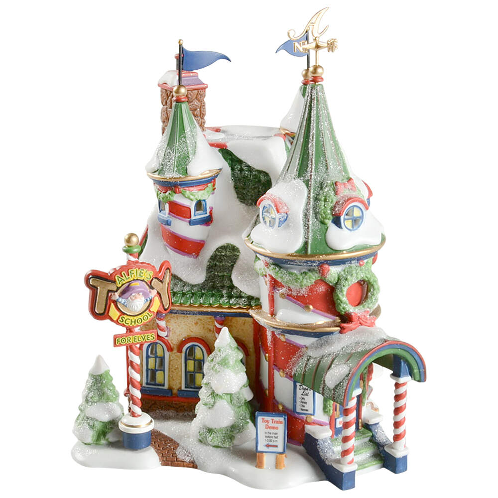 North Pole Village Alfie's Toy School For Elves-Second Rele - Boxed by Department 56-1