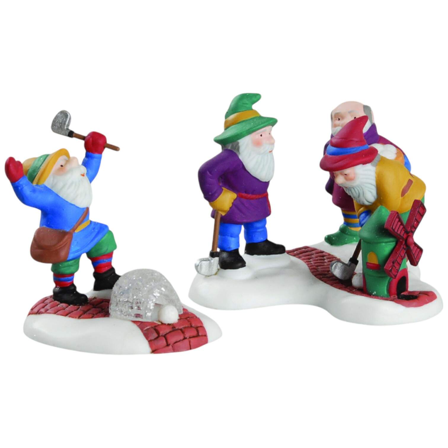 North Pole Village Tee Time Elves - Boxed by Department 56-1