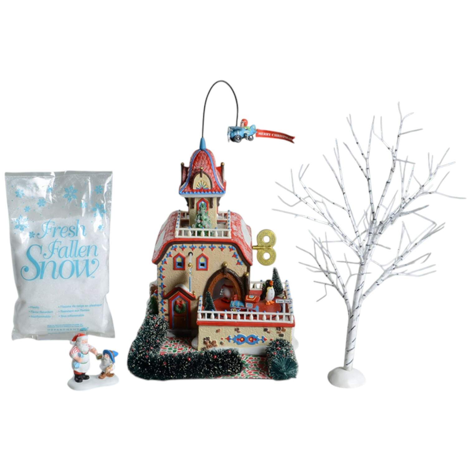 North Pole Village Checking It Twice Wind-Up Toys - Boxed by Department 56-1