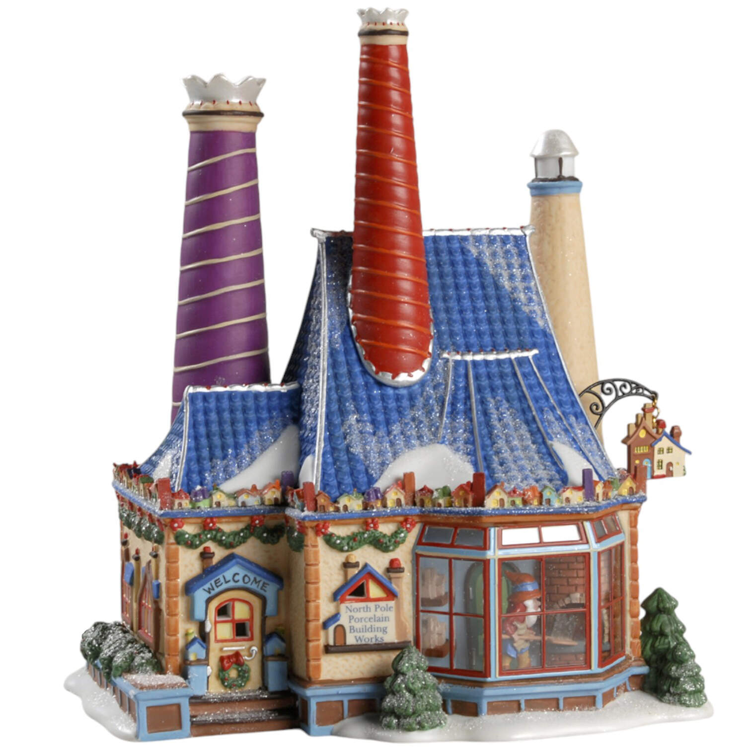 Department 56 North Pole Village The Bean Depot Espresso Coffee Shop | Lit Porcelain Christmas House | 5.5 Inch - View #10