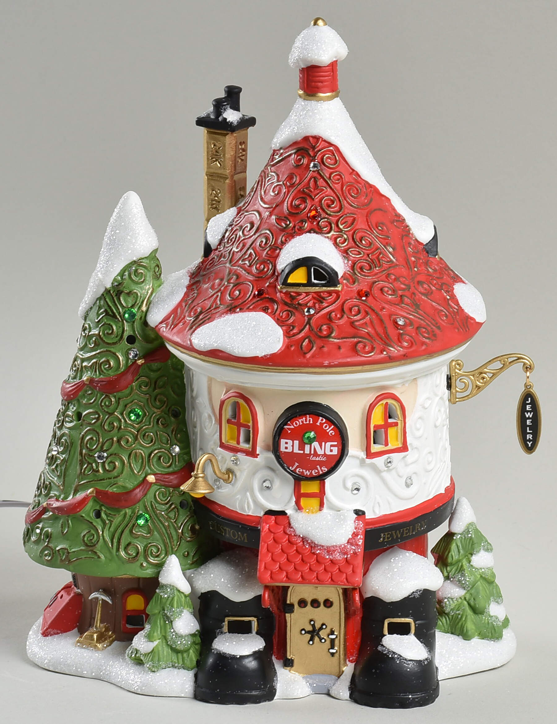 North Pole Village Blingtastic Jewelers - 35th Anniversary - With Box Bx672 by Department 56-1