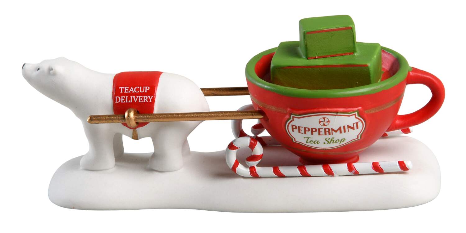 North Pole Village Teacup Delivery Service - Boxed by Department 56-1
