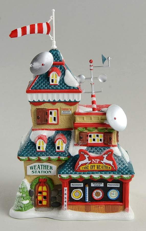 North Pole Village North Pole Weather Station - With Box by Department 56-1