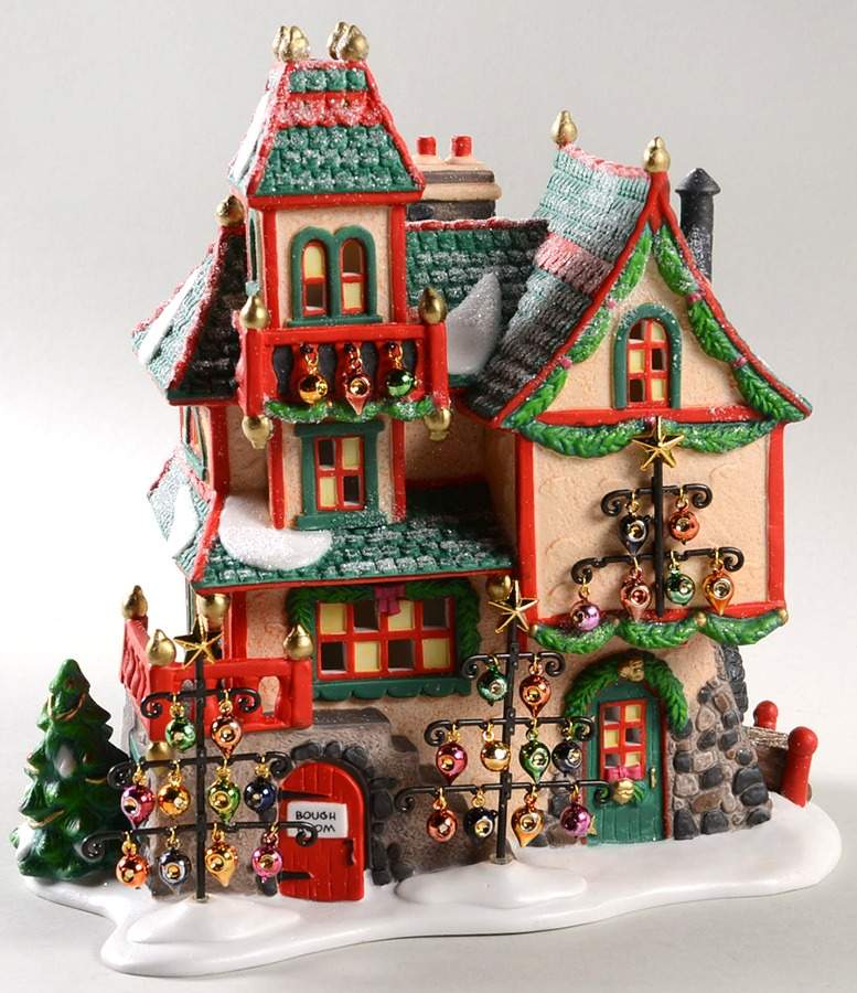 North Pole Village Glass Ornament Works - Boxed by Department 56-1