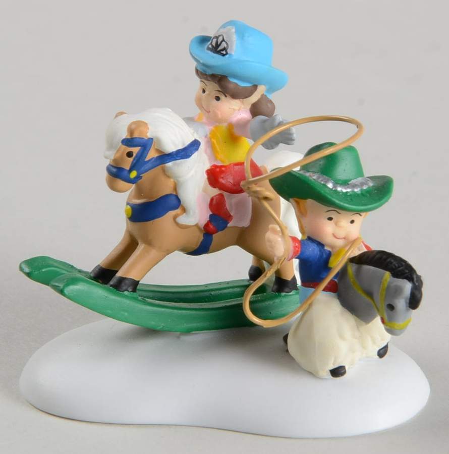 North Pole Village Cowboy Kids - Bx472 With Box by Department 56-1