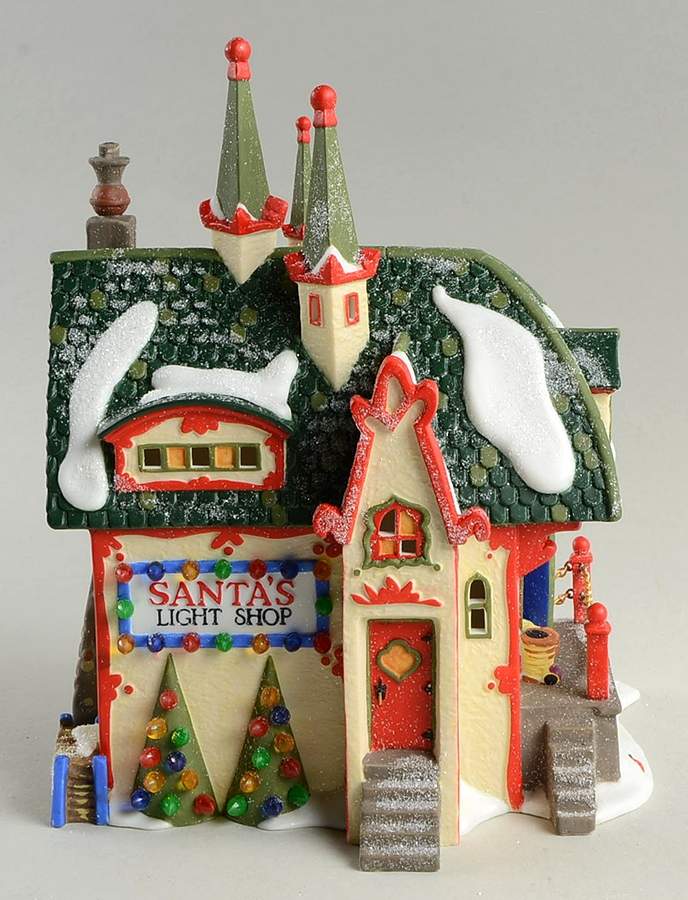North Pole Village Santa's Light Shop - Boxed by Department 56-1