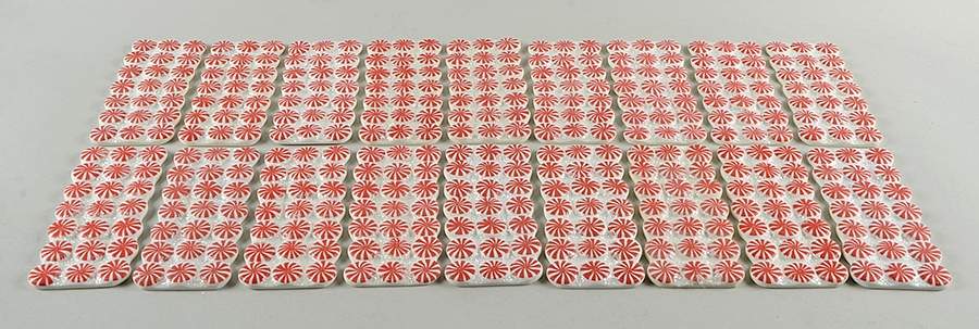 North Pole Village Peppermint Road-Straight-Set Of 18 - Boxed by Department 56-1