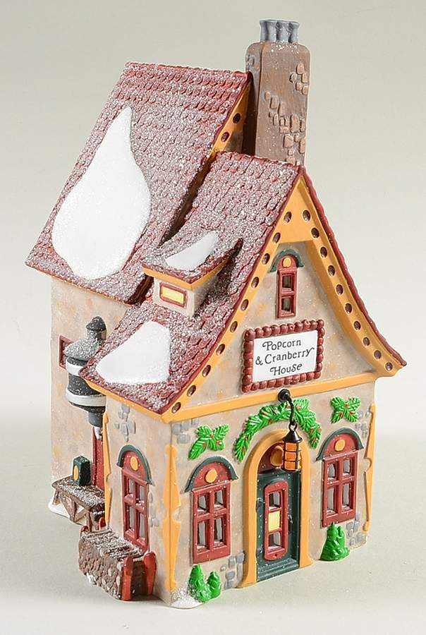 North Pole Village Popcorn & Cranberry House - Boxed by Department 56-1