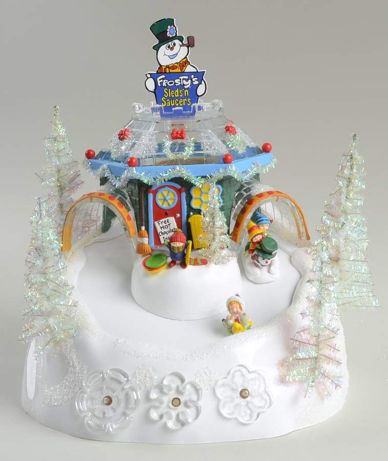 North Pole Village Frosty's Sled's N' Saucers - No Box by Department 56-1