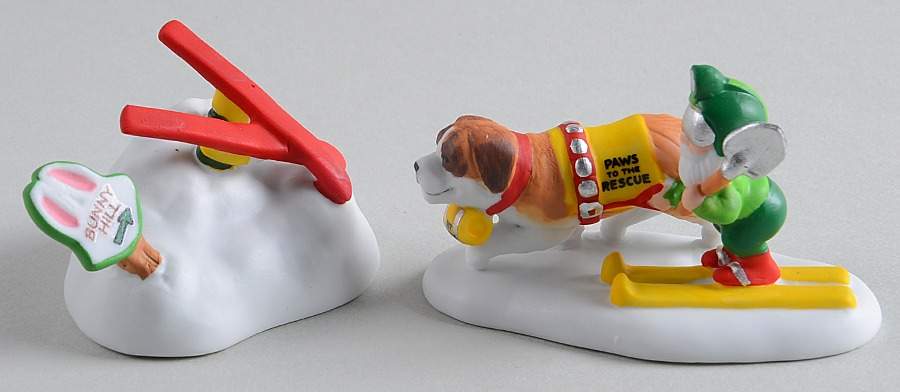 North Pole Village Paws To The Rescue S/2 - No Box by Department 56-1