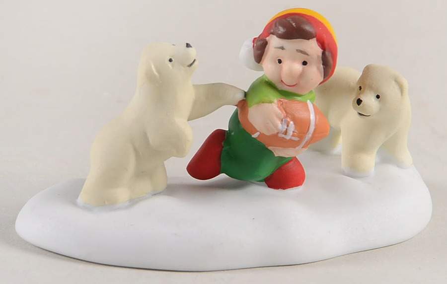 North Pole Village Bear Down And Go - With Box-Bx560 by Department 56-1