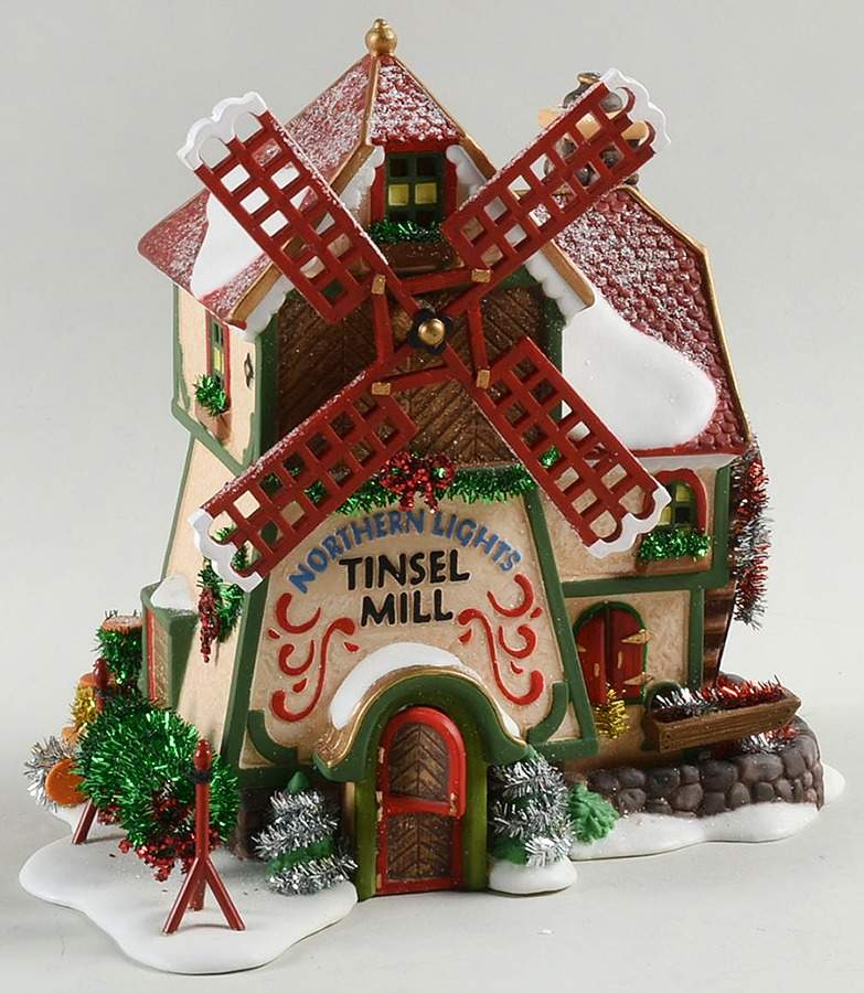 North Pole Village Northern Lights Tinsel Mill - Boxed by Department 56-1