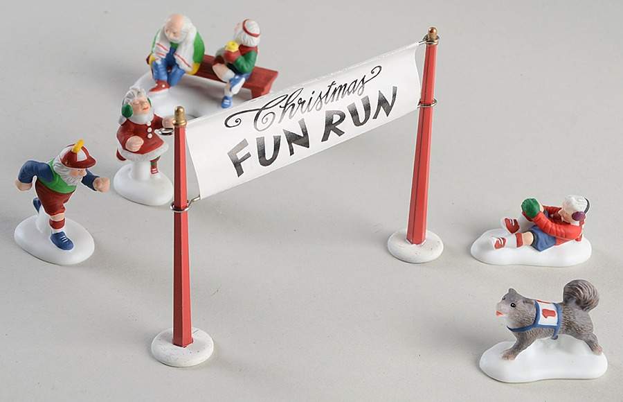 North Pole Village Christmas Fun Run-Set Of 6 - Boxed by Department 56-1