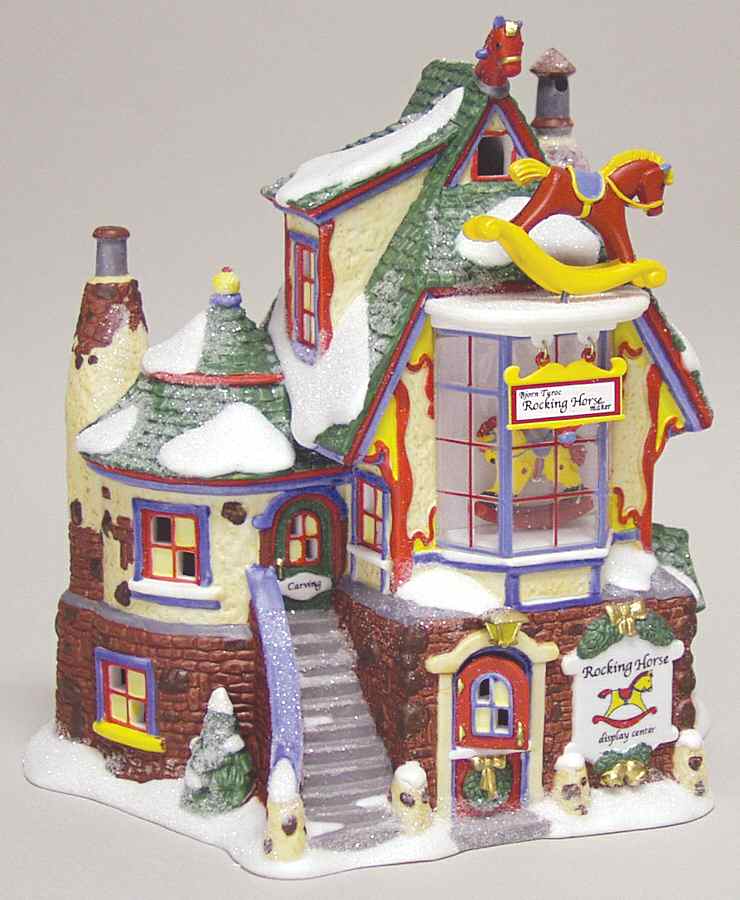 North Pole Village Bjorn Turoc Rocking Horse Maker - Boxed by Department 56-1