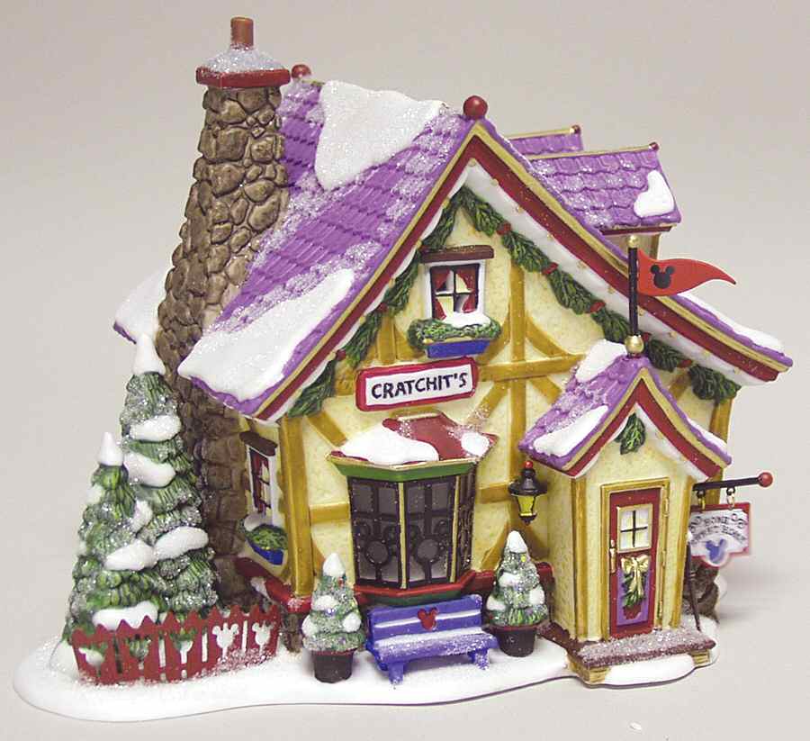 North Pole Village Mickey's Cratchits' Cottage - Boxed by Department 56-1