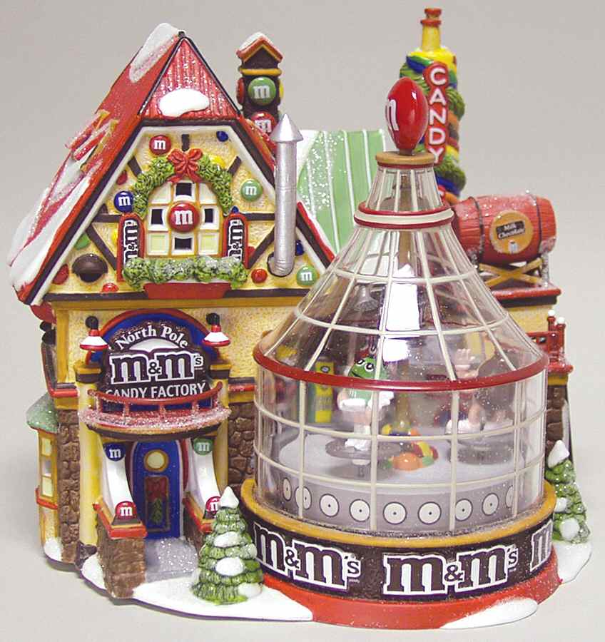 North Pole Village North Pole M&M's Candy Factory - Boxed by Department 56-1