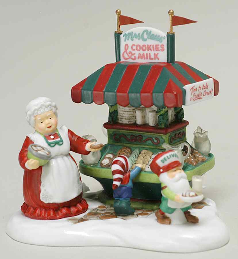 North Pole Village Mrs. Claus' Cookies & Milk - Boxed by Department 56-1
