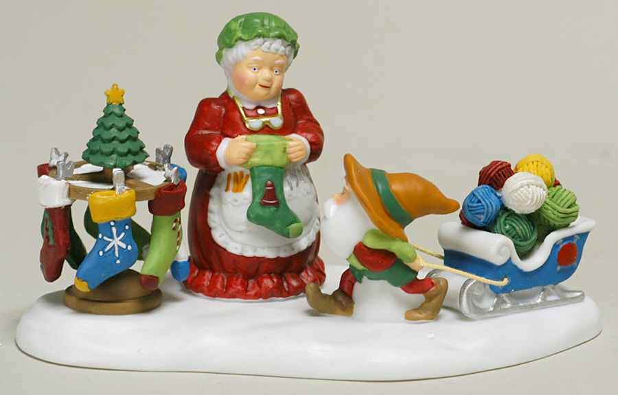 North Pole Village More Yarn For Your Stocking, Mrs. Claus - Boxed by Department 56-1