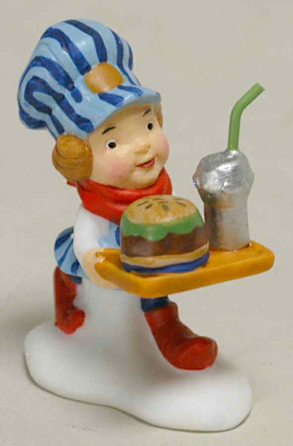 North Pole Village One Choo-Choo Burger Coming Up - Boxed by Department 56-1